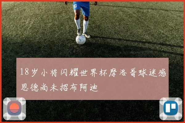 18岁小将闪耀世界杯摩洛哥球迷感恩德尚未招布阿迪